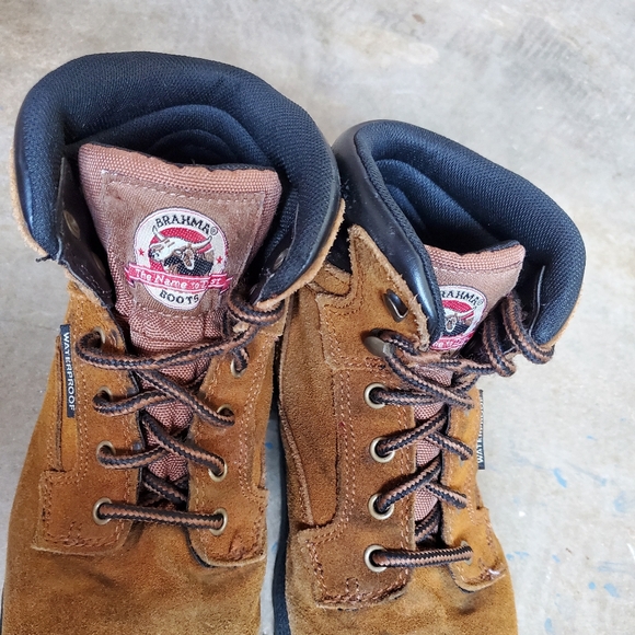 Steel toe leather work boots - Picture 6 of 9